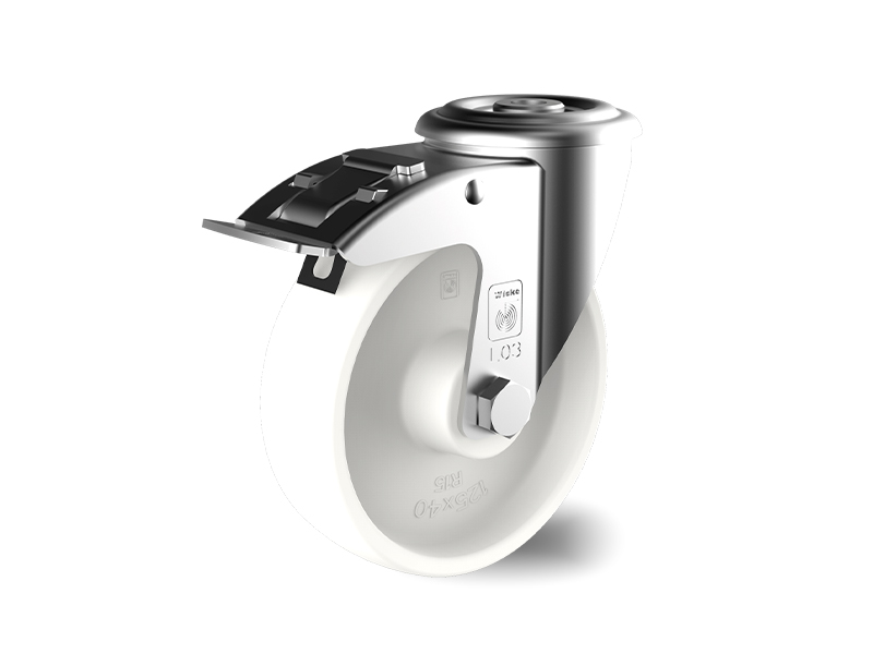 Polyamide-Swivel-with-Brake-Wheel-125mm-200kg