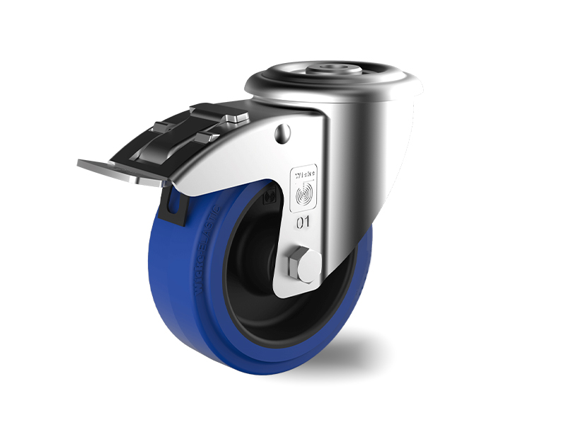 Blue-Elastic-Rubber-Swivel-with-Brake-Wheel-80mm-125kg