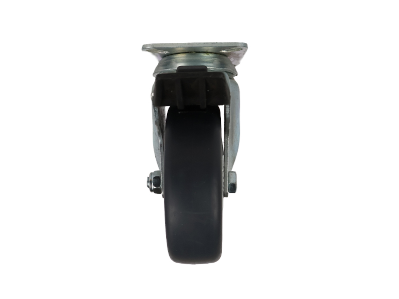 Thermoplastic-Elastomer-TPE-Swivel-with-Brake-Wheel-100mm-100kg